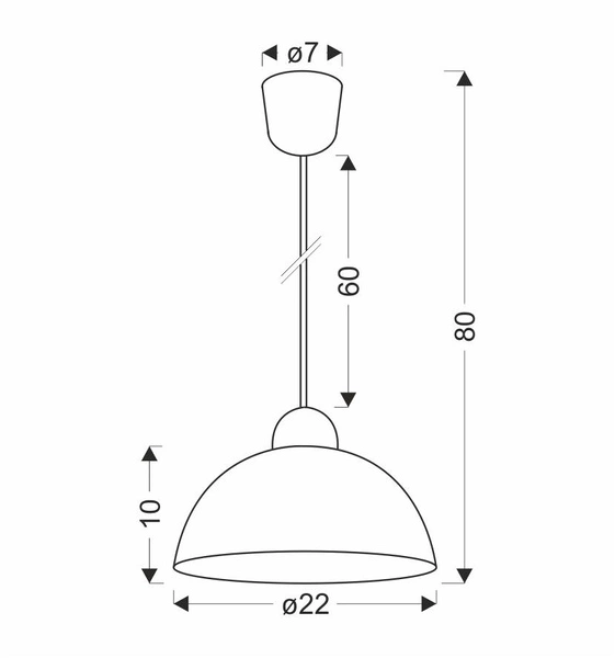 Lampa wisząca VANILIA, 31-17758, biały/kremowy, 1x60W E27