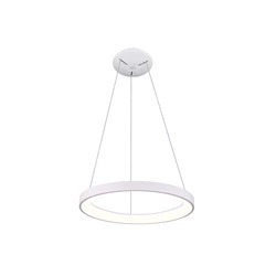Lampa wisząca Italux Vico 48cm 38W LED barwa zmienna (CCT) | biały