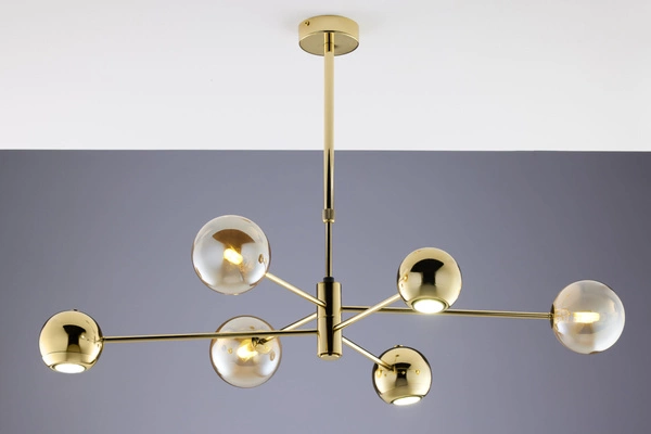 Nowoczesny Żyrandol MOKA wys. 47-69cm 3xG9 3xGU10
14W IP20 | Złoty