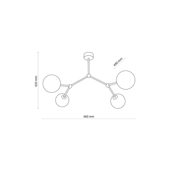 FAIRY GOLD LAMPA SUFITOWA 4 PŁ 6470