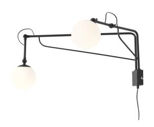 Aldex KINKIET SOHO GLASS 2 BLACK 1105D1