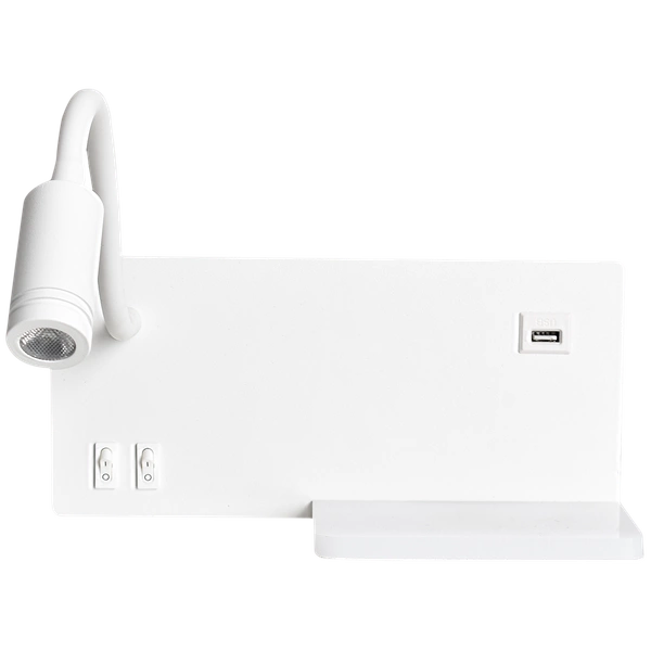 Lampa nocna z półką SHELF WHITE LED 4W+5W+2W ML6343