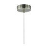 Lampa wisząca Kairo 1xE27 maks. 60W satynowy metal/przezroczysty kabel PVC/wielokolorowy klosz tapety 1012724410395