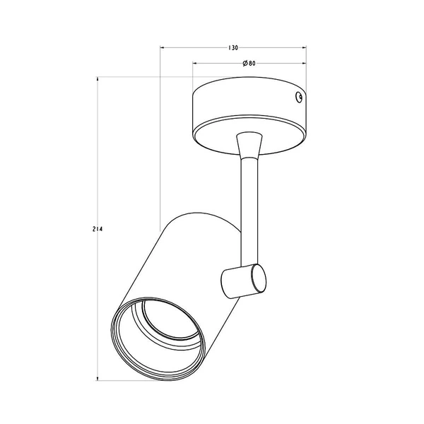 Kinkiet czarno złoty TORI SL 1