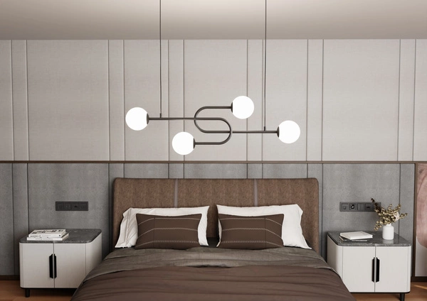 Lampa sufitowa Emibig ATRIA 4 BL OPAL 1383/4