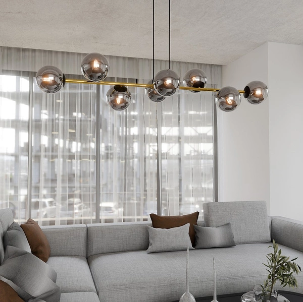 Lampa wisząca Emibig GRAVITY 8 BL GRAFIT 1237/8