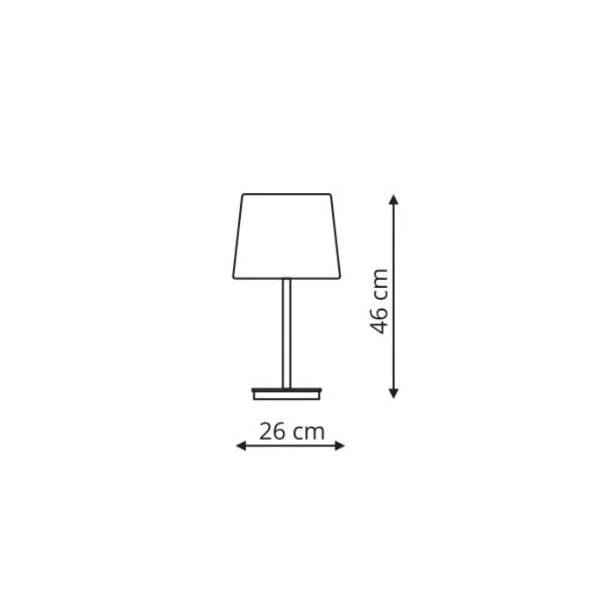 Lampa stołowa/biurkowa MARBELLA, czarna, 1x60W E27
