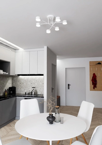 Lampa sufitowa Emibig HALO 6 Biały 1356/6