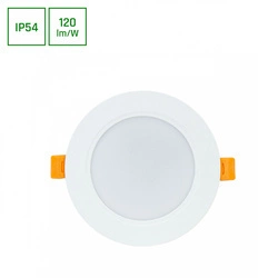 DURE 3 DOWNLIGHT 8W WW 230V 110st IP54 IK06 118x31 BIAŁY okrągła zasilacz zintegrowany