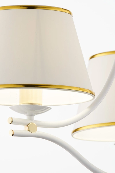 Klasyczny Żyrandol SAMBA wys. 83cm 3xE27 15W IP20 | biały