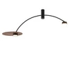 Lampa sufitowa HEFT 110cm 2xGX53 | czarny/brązowy 10356