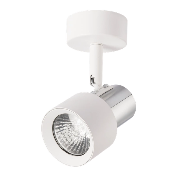 Spot Cino 1xGU10 Biały + Chrom