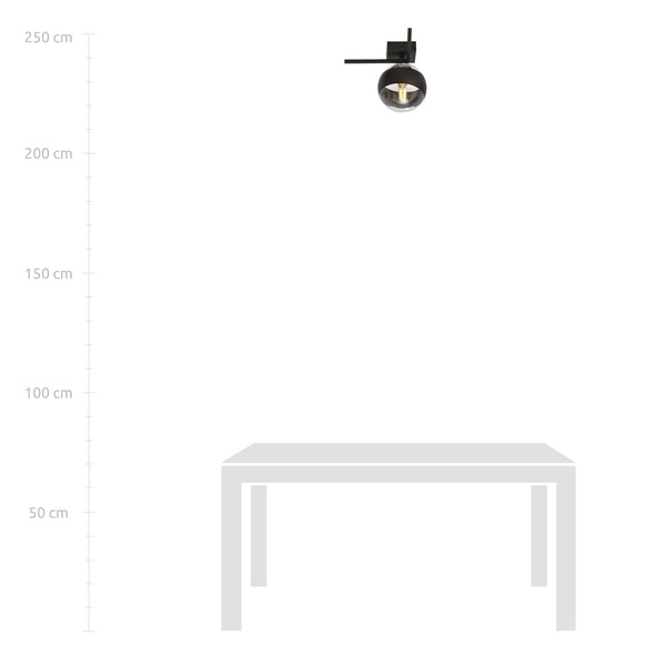 Lampa sufitowa Emibig IMAGO 1G Czarny/STRIPE 1132/1G