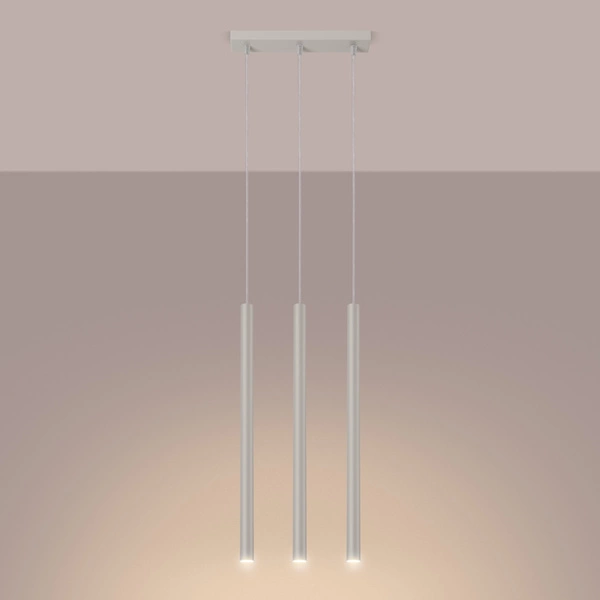 Lampa wisząca PASTELO 3 beżowa