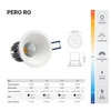 Oprawa wpuszczana oczko PERO RO 6W neutralna 4000K czarny śr. 8,3cm