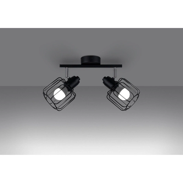 Lampa sufitowa BELUCI 2, czarny/chrom, 2x40W E14, SL.1115