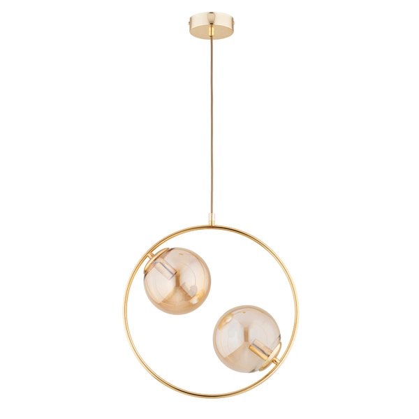Lampa wisząca ALFA ADINO S 10 ZŁOTA 2xE14 39cm | 62439