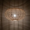 Lampa wisząca RATTAN L śr. 79cm E27 | naturalne drewno/biały 11155