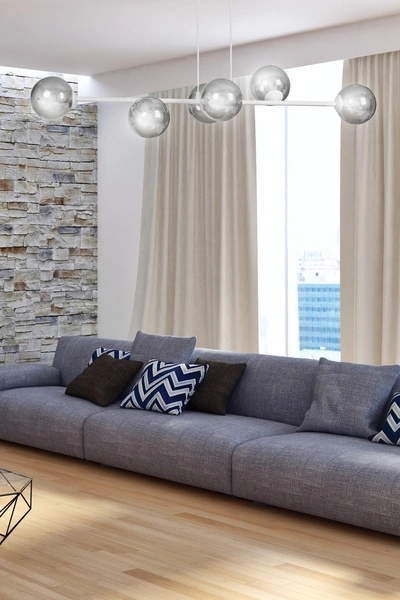 Lampa wisząca Emibig ROSSI 6 WH GRAFIT 878/6