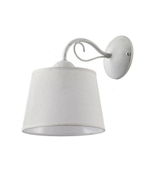 Klasyczny Kinkiet KAMELIA wys. 28cm 1xE27 15W IP20 | Biały