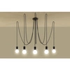 Lampa wisząca EDISON 5 SL.0371 czarna 5xE27