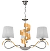 Lampa wisząca DENIS 33-23421 chrom/złoty/biały 3x40W E14