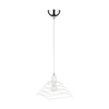 Lampa Wisząca Komet 1xE27 Max.60W Chromowany Metal/Biały Metal/Biały Kabel PCV 1855102