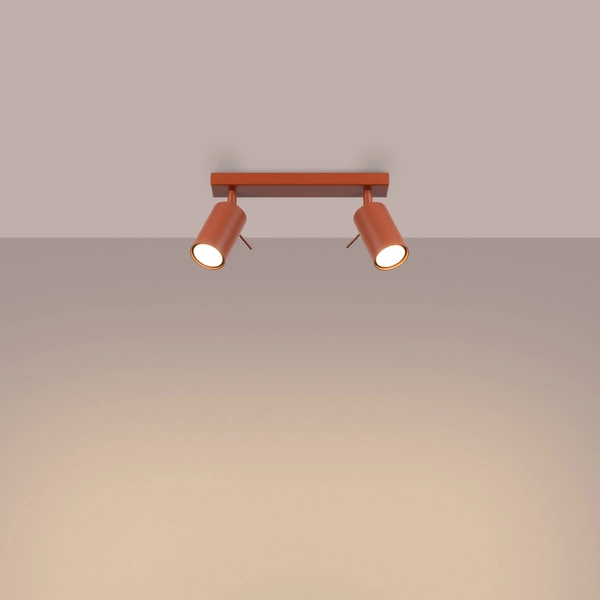 Plafon RING 2 ochra czerwona