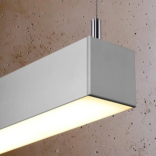 Lampa wisząca PINNE, 200 cm, szara, 50W LED, barwa ciepła 3000K, TH.230