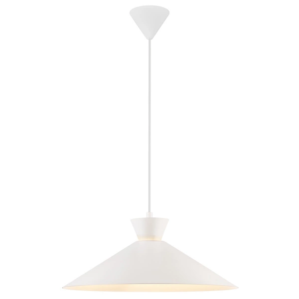 Lampa wisząca DIAL E27 40W Metal | Biały