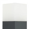 Słupek oświetleniowy zewnętrzny E27 wys. 83cm CUBE CB-830 DG | ciemny popiel