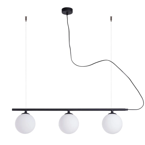 Aldex Lampa wisząca BERYL 3, 1006E_1, czarny/biały, 3x40W E14