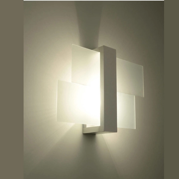 Kinkiet FENIKS 1 drewno biały 15W LED, SL.0079