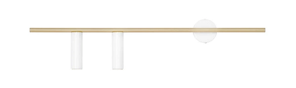 Aldex KINKIET TREVO 2 WHITE BRASS (left) 1097D40