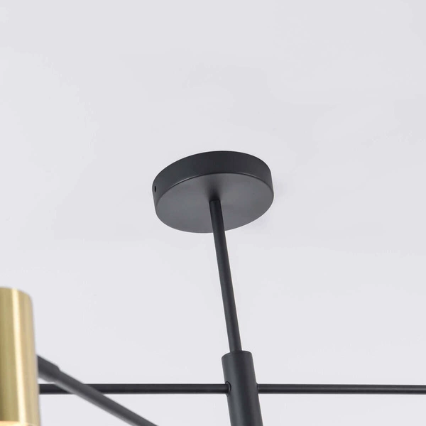 Lampa sufitowa Snow 6, czarny/złoty, 6x50W GU10