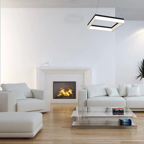 Zwis żyrandol kwadratowy NERO LED 41,5cm