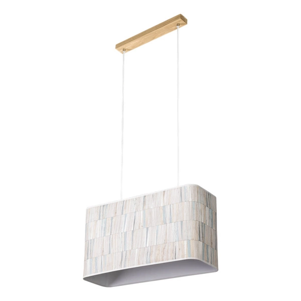 Malo Lampa Wisząca 2xE27 Max.40W Dąb Olejowany/Transparentny PVC/Multikolor 872150274