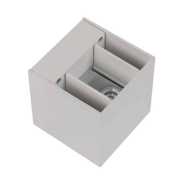 Kinkiet sześcian LED CUBE BIAŁY 10cm