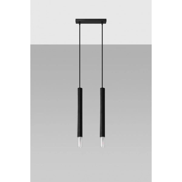 Lampa wisząca WEZYR 2 SL.0961 czarna 2xG9