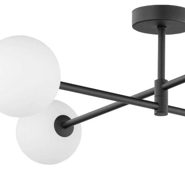 SARIUS BLACK LAMPA SUFITOWA 4 PŁ 4735