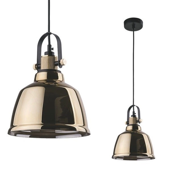 Lampa vintage AMALFI GOLD I śr 20cm 9153