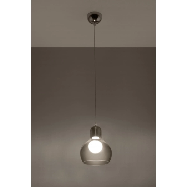 Lampa Wisząca CARLA SL.0234 chrom/grafit 1xE27