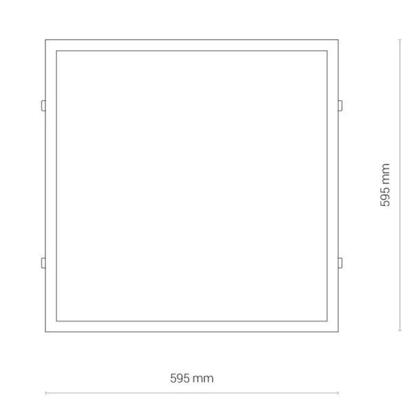 Plafon lampa sufitowa do biura ITAKA 40W LED 3000K | biała 8460