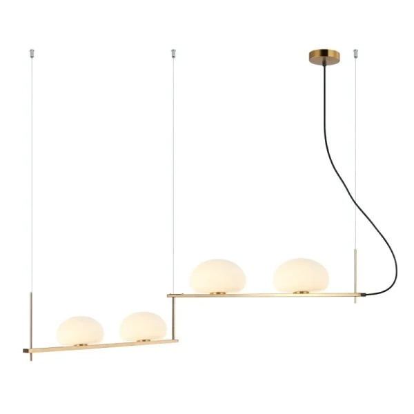 Lampa wisząca Italux Kernio PND-357784-BRO+W