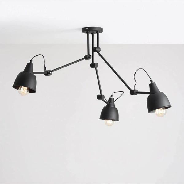 Aldex Lampa sufitowa AIDA 3, 842PL_E, czarna, 3x60W E27