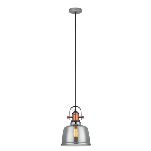 Lampa wisząca SIMALTO śr. 23cm E27 | grafit