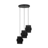 CALISTO BLACK LAMPA WISZĄCA 3  KOŁO 5981