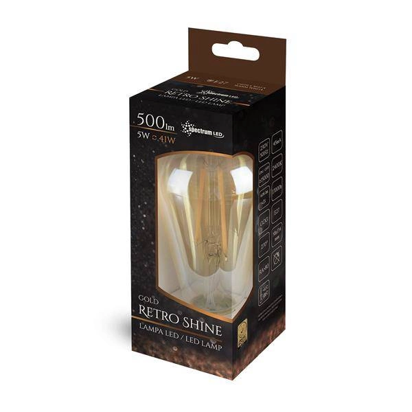 LED ST58 E-27 230V 5W COG WW RETROSHINE SPECTRUM