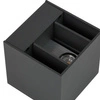 Kinkiet zewnętrzny CUBE SZARY antracyt 10cm