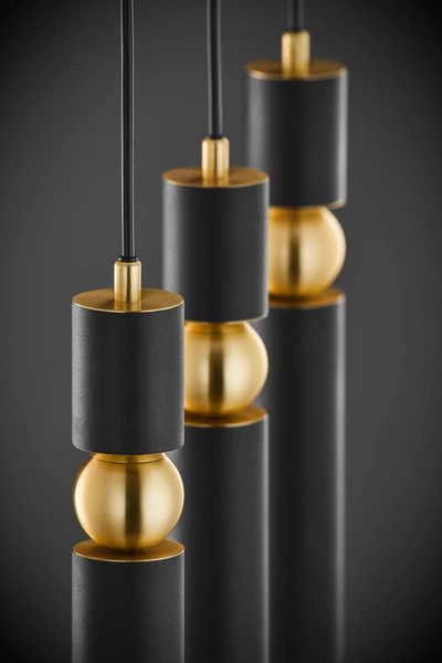 Nowoczesna Lampa wisząca ALAS wys. 120cm 3xG10 14W IP20 | Złoty